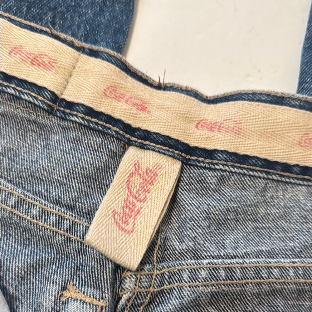 Vintage RARE High Rise Coca Cola Jeans - Picture 9 of 16